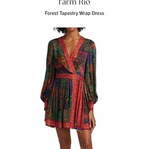 Farm Rio
Forest Tapestry Wrap Dress